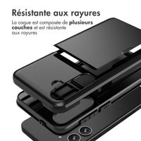 imoshion Coque arrière avec porte-cartes Samsung Galaxy S24 Plus - Noir