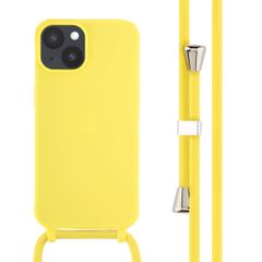 imoshion Coque en silicone avec cordon Apple iPhone 14 - Jaune