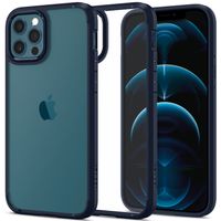 Spigen Coque Ultra Hybrid Apple iPhone 12 (Pro) - Bleu foncé