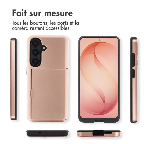 imoshion Coque arrière avec porte-cartes Samsung Galaxy S26 Plus - Rose Gold