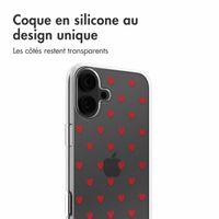 imoshion Coque Design Apple iPhone 16 - Red Hearts
