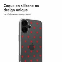 imoshion Coque Design iPhone 16 - Red Hearts