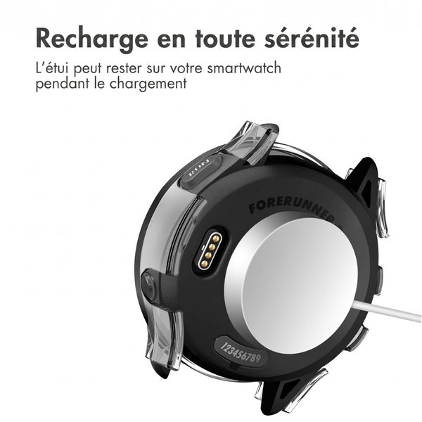 imoshion Coque rigide à couverture complète Garmin Forerunner 265 - Transparent
