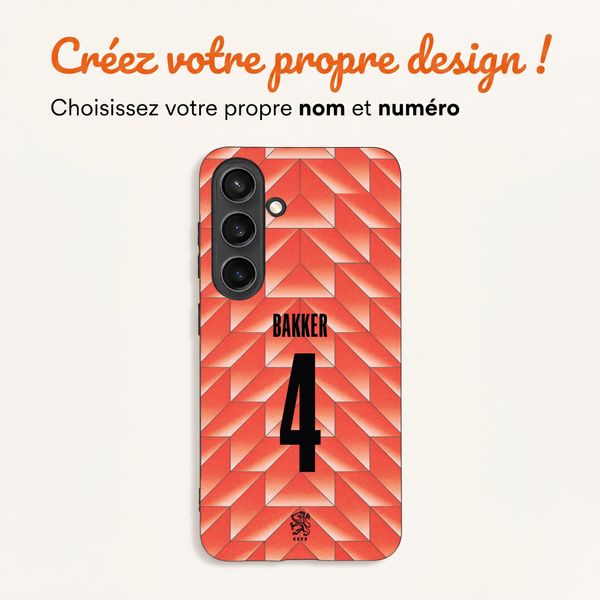 Crée ta propre coque arrière Nederlands Elftal Samsung Galaxy S24 - Équipe nationale néerlandaise '88