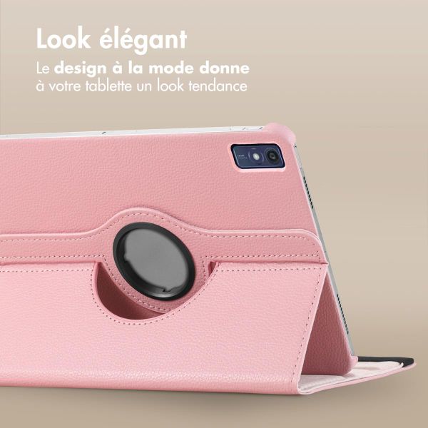 imoshion Coque tablette rotatif à 360° Lenovo Tab M10 5G - Rose