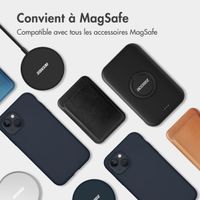 Accezz Coque Liquid Silicone avec MagSafe iPhone 15 Pro Max - Bleu foncé