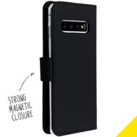 Accezz Étui de télephone Wallet Samsung Galaxy S10 - Noir