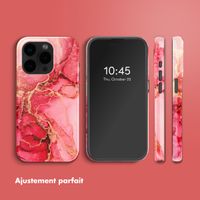 Selencia Coque arrière Vivid avec MagSafe Apple iPhone 15 Pro - Rosy Marble