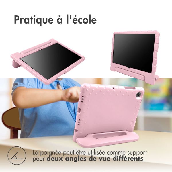 imoshion Coque kidsproof avec poignée iPad 10 (2022) 10.9 pouces - Rose clair