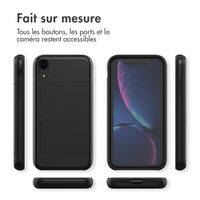 imoshion Coque arrière avec porte-cartes iPhone Xr - Noir