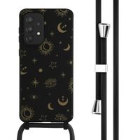 imoshion Coque design en silicone avec cordon Samsung Galaxy A33 - Sky Black