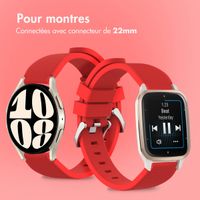 imoshion Bracelet en silicone souple - Connexion universelle 22 mm - Rouge