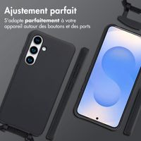 imoshion Coque arrière Color avec cordon amovible et MagSafe Samsung Galaxy S24 / S25 - Noir