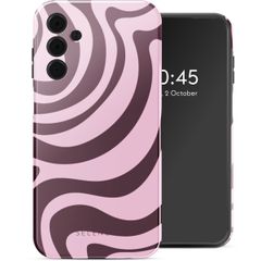 Selencia Coque arrière Vivid Samsung Galaxy A15 (5G/4G) - Wavy Swirl Pink Plum