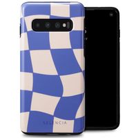 Selencia Coque arrière Vivid Tough Samsung Galaxy S10 - Groovy Sapphire Blue