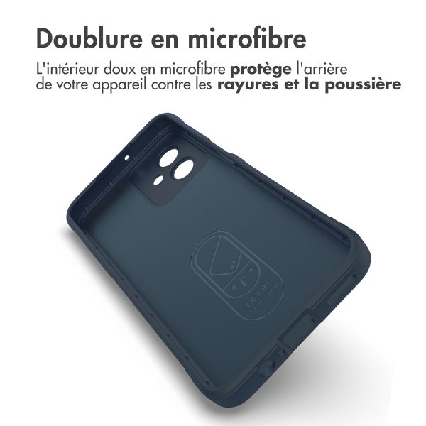 imoshion Coque arrière EasyGrip Motorola Moto G54 - Bleu foncé