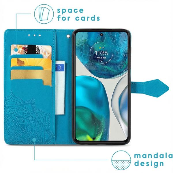 imoshion Etui de télephone Mandala Motorola Moto G52 / G82 - Turquoise