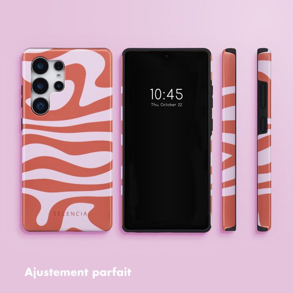 Selencia Coque arrière Vivid Samsung Galaxy S25 Ultra - Dream Swirl Pink