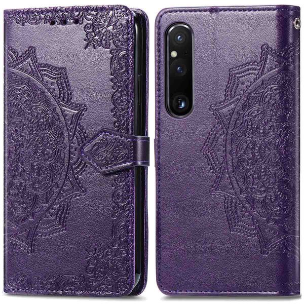 imoshion Etui de téléphone portefeuille Mandala Sony Xperia 1 V - Violet