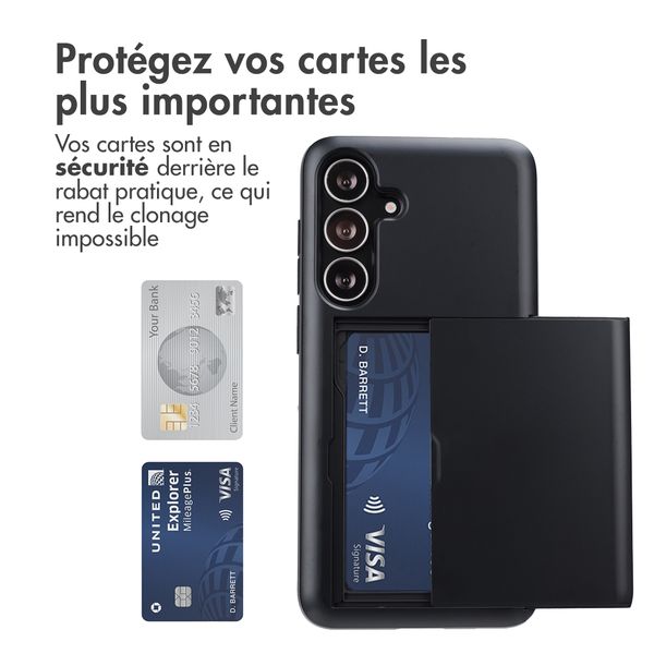 imoshion Coque arrière avec porte-cartes Samsung Galaxy S25 FE - Noir