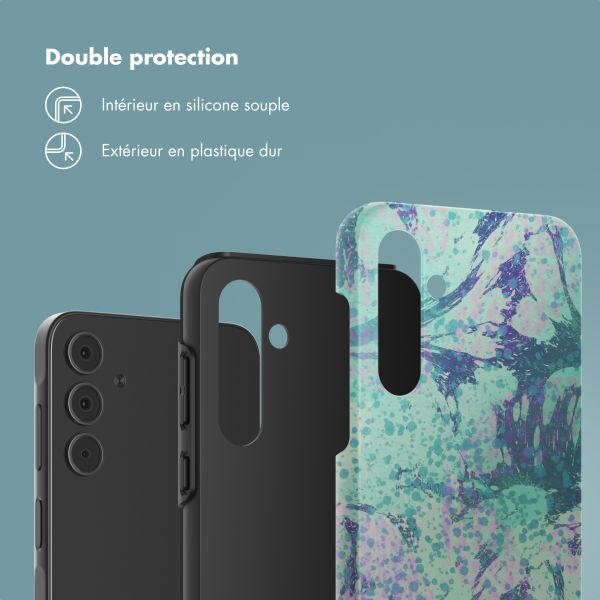 Selencia Coque arrière Vivid Samsung Galaxy A55 - Fresh Paint Green