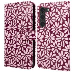 imoshion Étui de télephone portefeuille Design Samsung Galaxy S23 - Bloom Love Blush