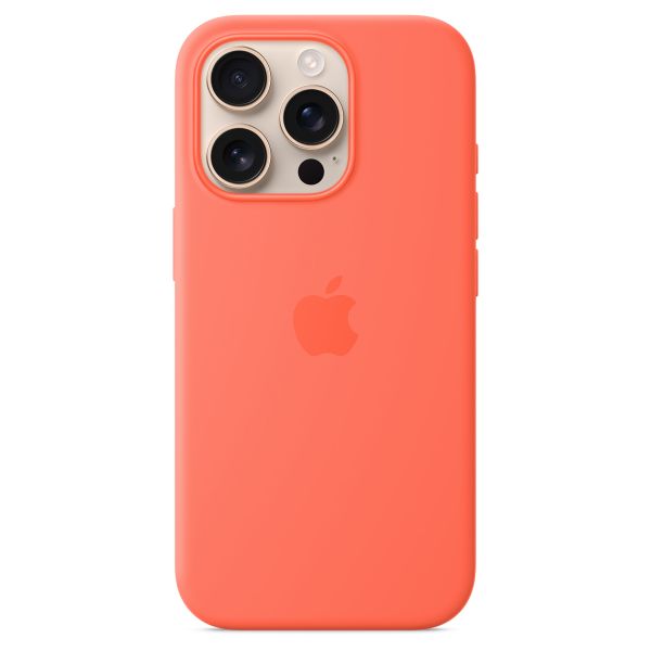Apple Coque en silicone MagSafe Apple iPhone 16 Pro - Tangerine Orange