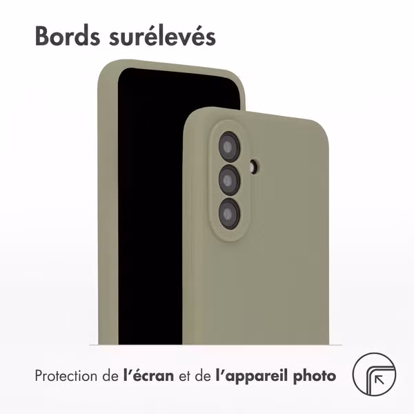 Accezz Coque Liquid Silicone Samsung Galaxy A57 (5G) - Cooper Green