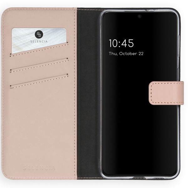 Selencia Étui de téléphone portefeuille en cuir véritable Samsung Galaxy S21 Plus