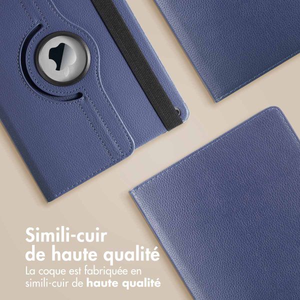 imoshion Coque tablette rotatif à 360° iPad 6 (2018) 9.7 pouces / iPad 5 (2017) 9.7 pouces - Bleu foncé