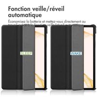 imoshion Coque tablette Trifold Samsung Galaxy Tab S8 Plus / S7 Plus / S7 FE 5G - Noir