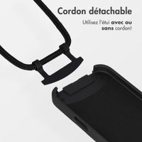 imoshion Coque arrière Color avec cordon amovible et MagSafe Apple iPhone 17 Pro - Noir