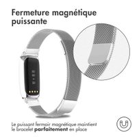 imoshion Bracelet magnétique milanais Fitbit Luxe - Taille S - Argent