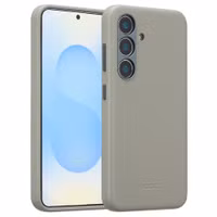 Accezz Coque arrière en cuir avec MagSafe Samsung Galaxy S25 - Light Grey