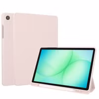 Accezz Coque tablette portefeuille Smart Silicone Samsung Galaxy Tab A11 Plus / A9 Plus - Rose