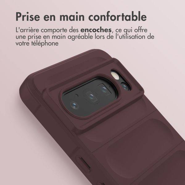 imoshion Coque arrière EasyGrip Google Pixel 8 Pro - Aubergine