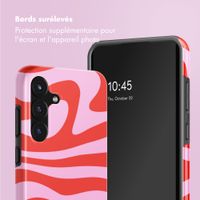 Selencia Coque arrière Vivid Samsung Galaxy S25 FE - Dream Swirl Pink