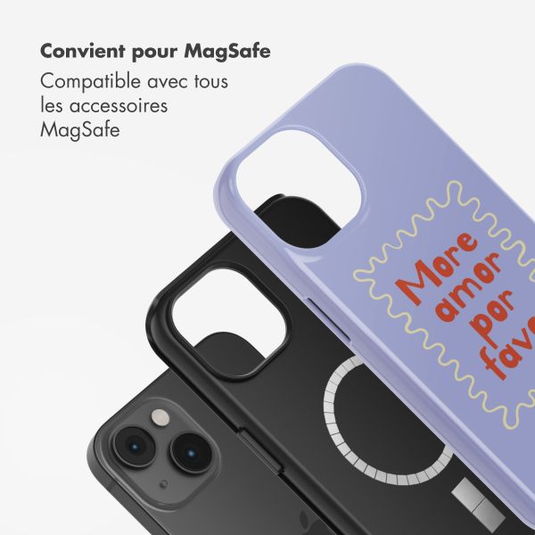 Selencia Coque arrière Vivid avec MagSafe Apple iPhone 14 - More Amor