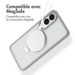 Accezz Coque Ring Stand avec MagSafe Samsung Galaxy S25 Edge - Gris