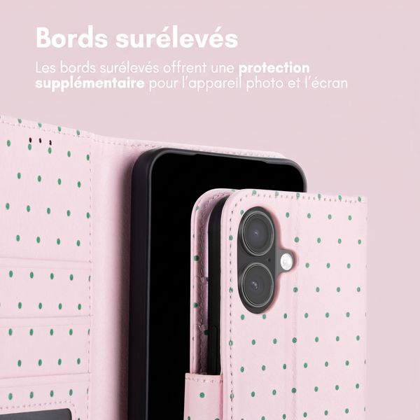 imoshion Étui de télephone portefeuille Design Apple iPhone 17 - Happy Dots