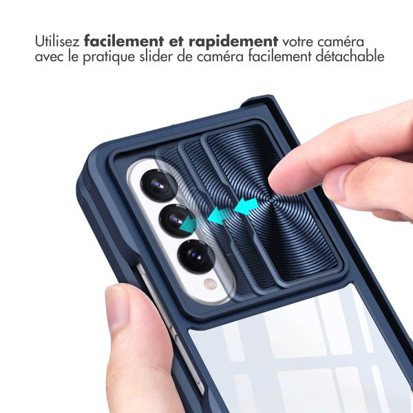 imoshion Coque arrière Camslider Samsung Galaxy Z Fold 4 - Bleu foncé