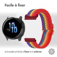 imoshion Bracelet en nylon élastique  - Connexion universelle 22 mm - Rainbow