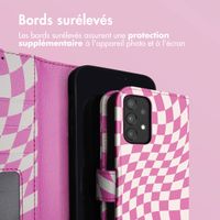 imoshion Étui de téléphone portefeuille Design Samsung Galaxy A33 - Retro Pink