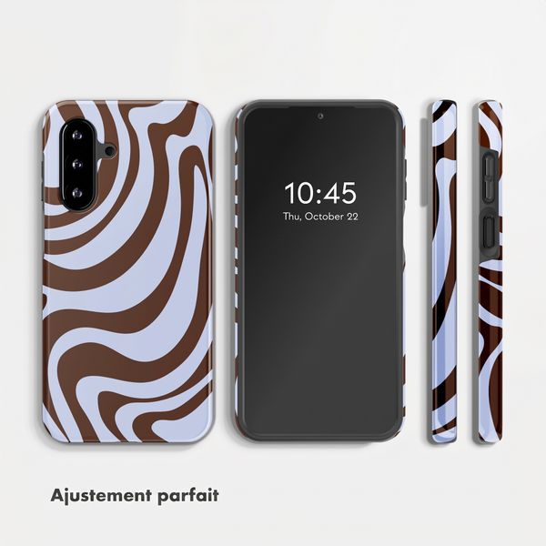 Selencia Coque arrière Vivid Samsung Galaxy A17 (5G) / (4G) - Dream Swirl Chocolate