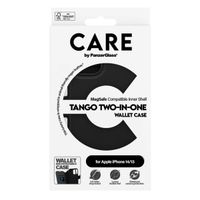 CARE by PanzerGlass Étui de télephone portefeuille Tango 2 en 1 avec MagSafe Apple iPhone 14 / 13 - Black