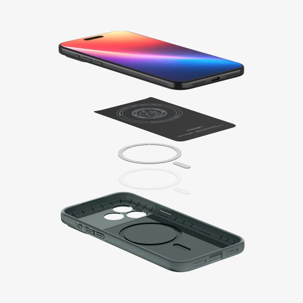 Spigen Coque Thin Fit avec MagSafe Apple iPhone 17 Pro - Abyss Green