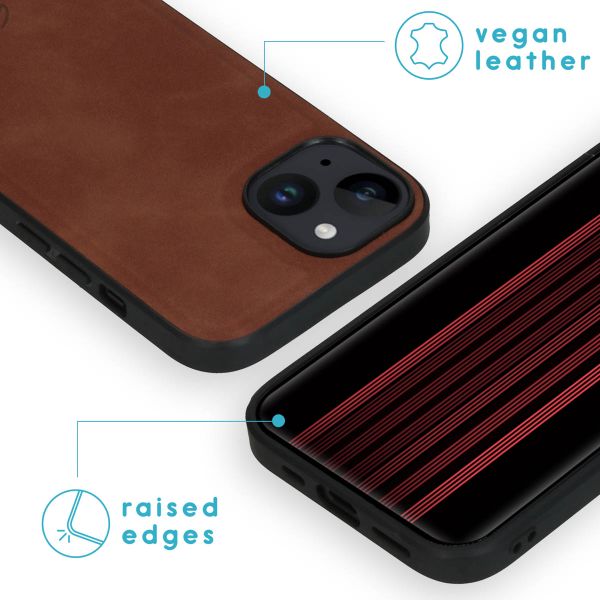 imoshion Etui de télephone luxe 2-en-1 amovible Apple iPhone 15 - Marron