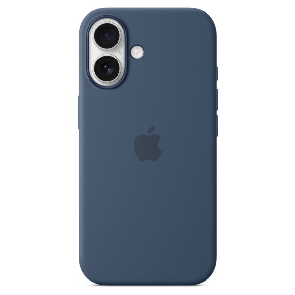 Apple Coque en silicone MagSafe iPhone 16 - Denim