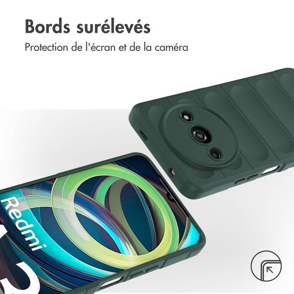 imoshion Coque arrière EasyGrip Xiaomi Redmi A3 - Vert foncé