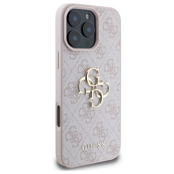 Guess Coque 4G Metal Logo iPhone 16 Pro Max - Rose